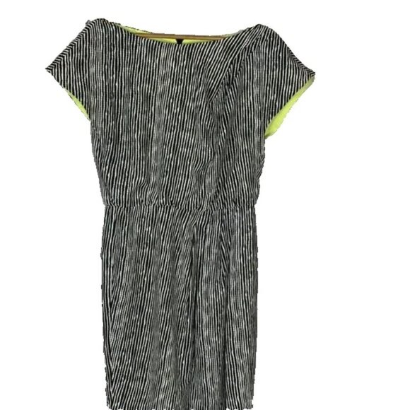 Vince Camuto Black and White Stripe Dress - Picture 4 of 5